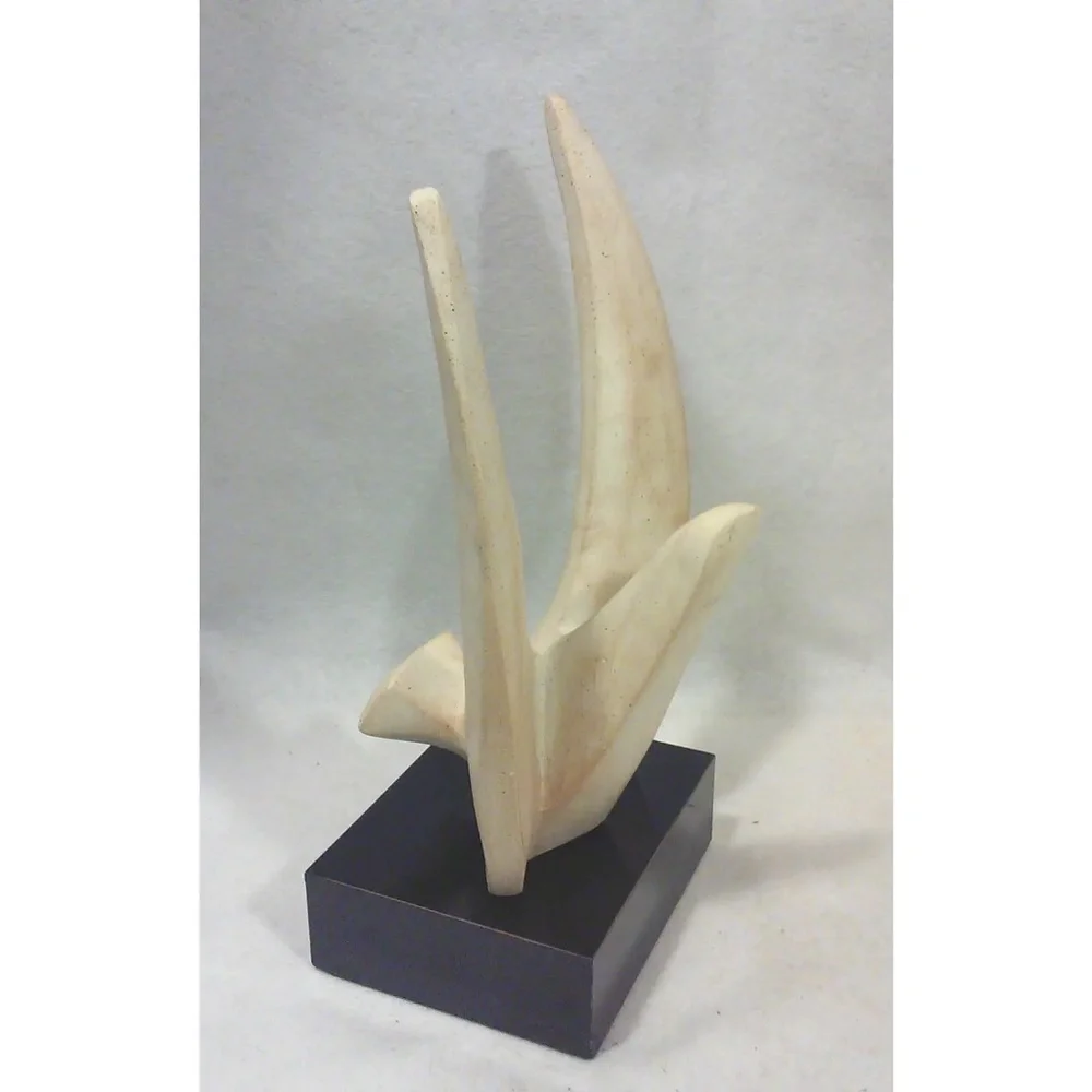 Vintage Modernist Bird Stone Sculpture 70s Czech Artist Sculpture Austin Product